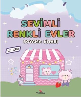 Sevimli Renkli Evler Boyama Kitabı - 1