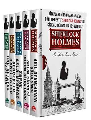 Sherlock Holmes Seti - 5 Kitap Takım - 125x195 Yeni Ebatlı - Martı Yayınları