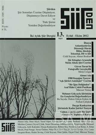 Şiirden İki Aylık Şiir Dergisi Sayı: 13 - Şiirden Yayıncılık