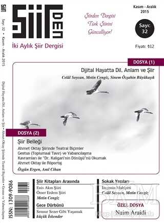 Şiirden İki Aylık Şiir Dergisi Sayı: 32 Kasım - Aralık 2015 - Şiirden Yayıncılık