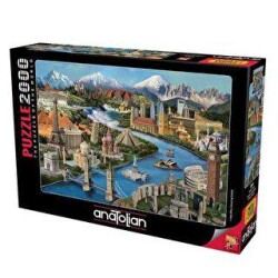 Anatolian Puzzle 2000 Parça Simge Yerler - Anatolian