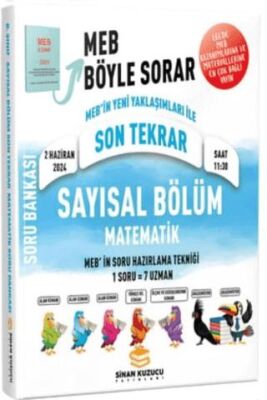 Sinan Kuzucu Yayınları 2024 LGS Son Tekrar Sayısal Bölüm Matematik Soru Bankası - 1