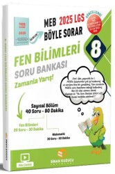 Sinan Kuzucu Yayınları 2025 8. Sınıf LGS MEB Böyle Sorar Fen Bilimleri Soru Bankası - Sinan Kuzucu Yayınları