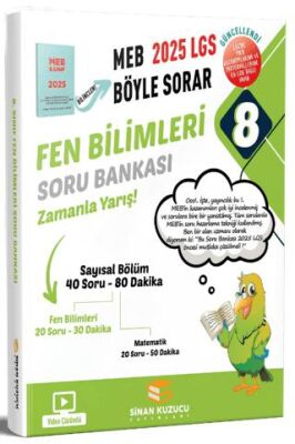 Sinan Kuzucu Yayınları 2025 8. Sınıf LGS MEB Böyle Sorar Fen Bilimleri Soru Bankası - 1