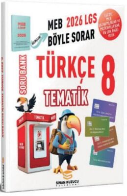 Sinan Kuzucu Yayınları LGS 8. Sınıf Türkçe Tematik Soru Bankası - 1