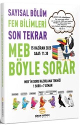 Sinan Kuzucu Yayınları 2025 LGS Sayısal Bölüm Son Tekrar Fen Bilimleri Soru Bankası - Sinan Kuzucu Yayınları