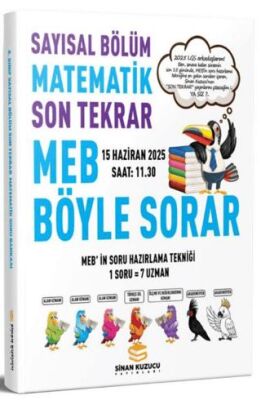Sinan Kuzucu Yayınları 2025 LGS Sayısal Bölüm Son Tekrar Matematik Soru Bankası - 1