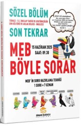 Sinan Kuzucu Yayınları 2025 LGS Son Tekrar Sözel Soru Bankası - Sinan Kuzucu Yayınları