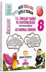 Sinan Kuzucu Yayınları 2026 8. Sınıf T.C. İnkılap Tarihi ve Atatürkçülük İlk Doz Sarmal Branş Denemeleri - Sinan Kuzucu Yayınları