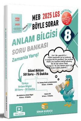 Sinan Kuzucu Yayınları 8. Sınıf Anlam Bilgisi Soru Bankası - 1