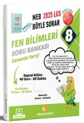 Sinan Kuzucu Yayınları 2025 8. Sınıf Fen Bilimleri Soru Bankası - Sinan Kuzucu Yayınları