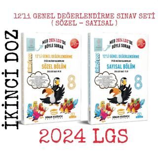 Sinan Kuzucu Yayınları 8. Sınıf İkinci Doz 12`li Genel Değerlendirme Sınav Seti Sayısal + Sözel