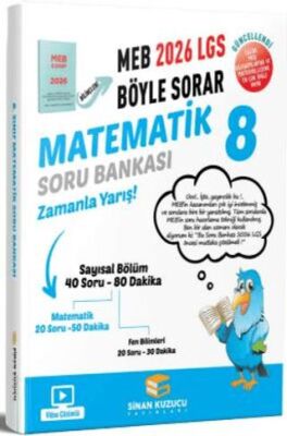 Sinan Kuzucu Yayınları 8. Sınıf Matematik Soru Bankası - 1