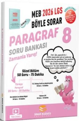 Sinan Kuzucu Yayınları 8. Sınıf Paragraf Soru Bankası - 1