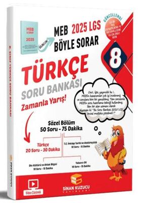 Sinan Kuzucu Yayınları 8. Sınıf Türkçe Soru Bankası - 1