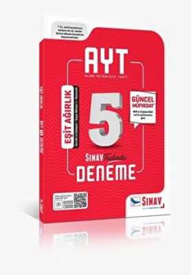 Sınav Yayınları Sınav AYT Eşit Ağırlık 5 Deneme - 1
