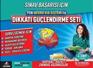 Sınav Başarısı İçin Yeni Neuro-Via Sistemi İle Dikkati Güçlendirme Seti 6. Sınıf 3 Kitap Takım - Adeda Yayınları