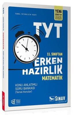Sınav Yayınları 11. Sınıf TYT Erken Hazırlık Matematik Konu Anlatımlı Soru Bankası - 1