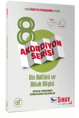 Sınav Yayınları 8. Sınıf Din Kültürü ve Ahlak Bilgisi Akordiyon Serisi - 1