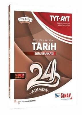 Sınav Yayınları TYT AYT Tarih 24 Adımda Özel Konu Anlatımlı Soru Bankası - 1