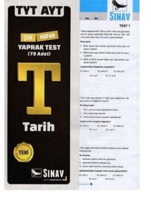 Sınav Yayınları TYT AYT Tarih Yaprak Test - 1