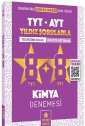 TYT AYT Kimya 8+8 Deneme Video Çözümlü - Yıldız Sorular Yayınları