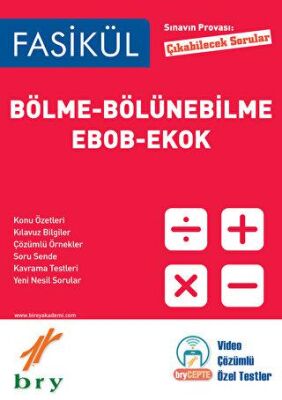 Sınavın Provası Çıkabilecek Sorular - Fasikül Bölme Bölünebilme Ebob Ekok kapağı