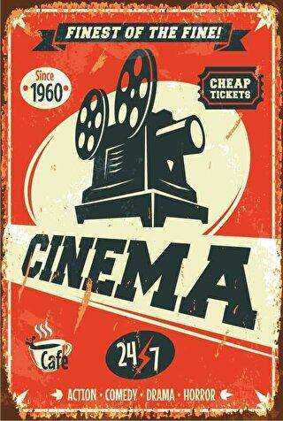 Sinema Retro Vintage Ahşap Poster