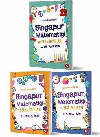 Singapur Matematiği ve Zeka Oyunları Seti 3 Kitap Takım - Beyaz Balina Yayınları