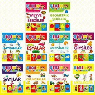 Şirin Boyama 10 Kitap Takım kapağı
