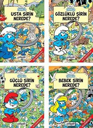 Şirinler Gizli Nesneleri Bul Seti 4 Kitap Takım - Pogo Çocuk