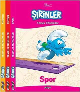 Şirinler Temalı Aktiviteler Seti 3 Kitap Takım - Pogo Çocuk