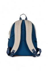 Sisley Çift Bölme Sırt Çantası 12910 Gri-Lacivert - 3