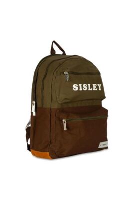 Sisley Çift Bölme Sırt Çantası 12911 Haki - Kahve - 3
