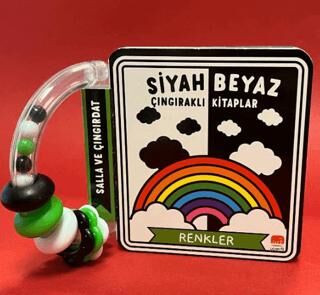 Siyah Beyaz Çıngıraklı Kitaplar Renkler - 1
