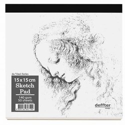Deffter Sketch Defteri Ciltli 15x15 140Gr 50 Yaprak - Deffter