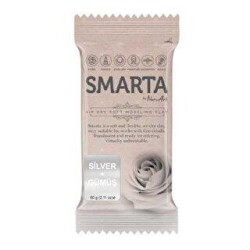 Smarta Akıllı Model Hamuru Metalik Gümüş 60Gr - Smarta