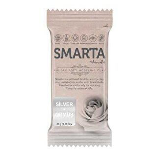 Smarta Akıllı Model Hamuru Metalik Gümüş 60Gr - 1