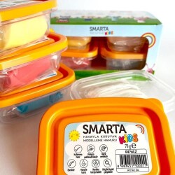 Smarta Kids Havayla Kuruyan Modelleme Hamuru 4`Lü Set 70 Gr x4 - 2