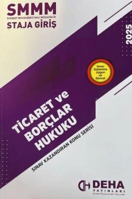 SMMM Staja Giriş Ticaret ve Borçlar Hukuku 2025 - 1