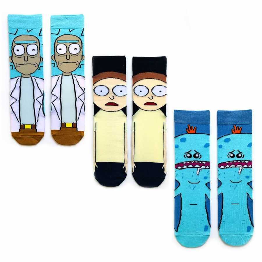 Socks Stations 3lü Rick And Morty, Mr. Meeseeks Çorap Seti