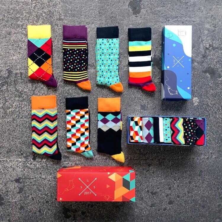 Socks Stations 7li Renkli Erkek Çorap Kutusu
