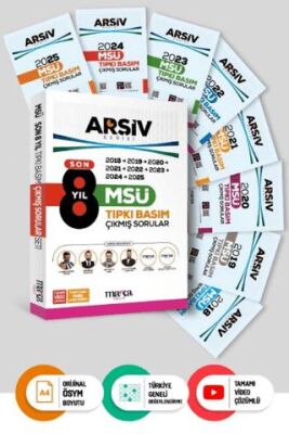 Son 8 Yıl MSÜ Arşiv Serisi Tıpkı Basım Fasikül Fasikül Çıkmış Sorular Tamamı Video Çözümlü - 1