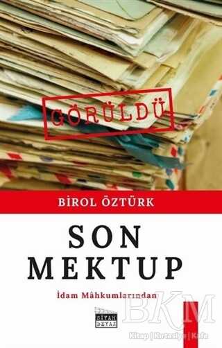 Son Mektup - Siyah Beyaz Yayınları