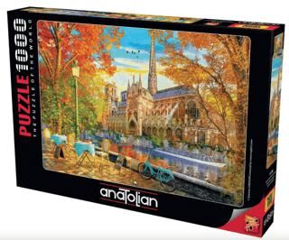 Sonbaharda Notre Dame 1000 Parça Puzzle - 1