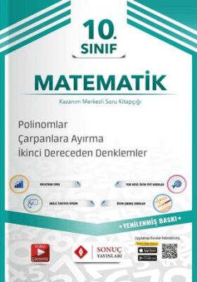 Sonuç Yayınları 10. Sınıf Polinomlar - Çarpanlara Ayırma - 2. Dereceden Denklemler - 1