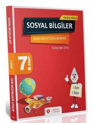 Sonuç Yayınları 7. Sınıf Sosyal Bilgiler Konu Özetli Soru Bankası - 1