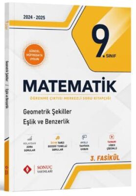 Sonuç Yayınları 9. Sınıf Matematik Geometrik Şekiller Eşlik ve Benzerlik Soru Kitapçığı - 1