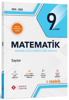 Sonuç Yayınları 9. Sınıf Matematik Sayılar Soru Kitapçığı - 1