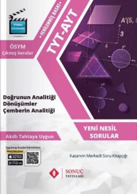 Sonuç Yayınları TYT-AYT Doğrunun Analitiği Dönüşümler Çemberin Analitiği - 1